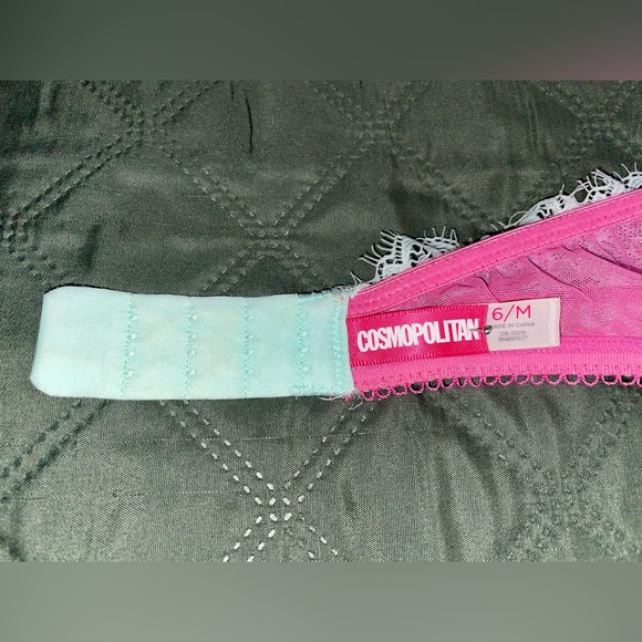 CANDIE'S Mint Lace Cheeky Panty, sz L, with matching Strapless Bandeau Bra, NWT - Picture 9 of 13